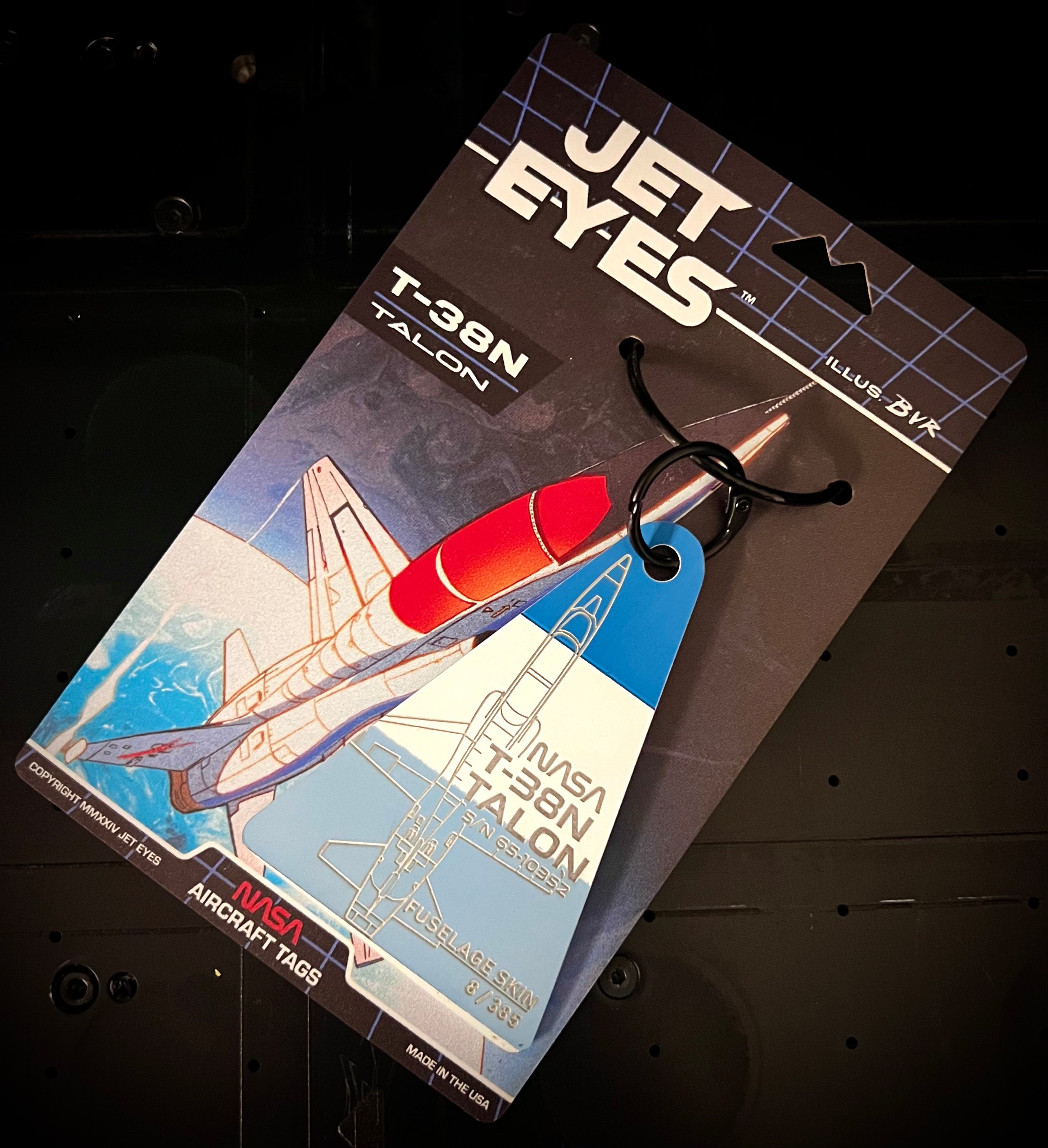 NASA T-38N Talon S/N 65-10352 Fuselage Tag image 0