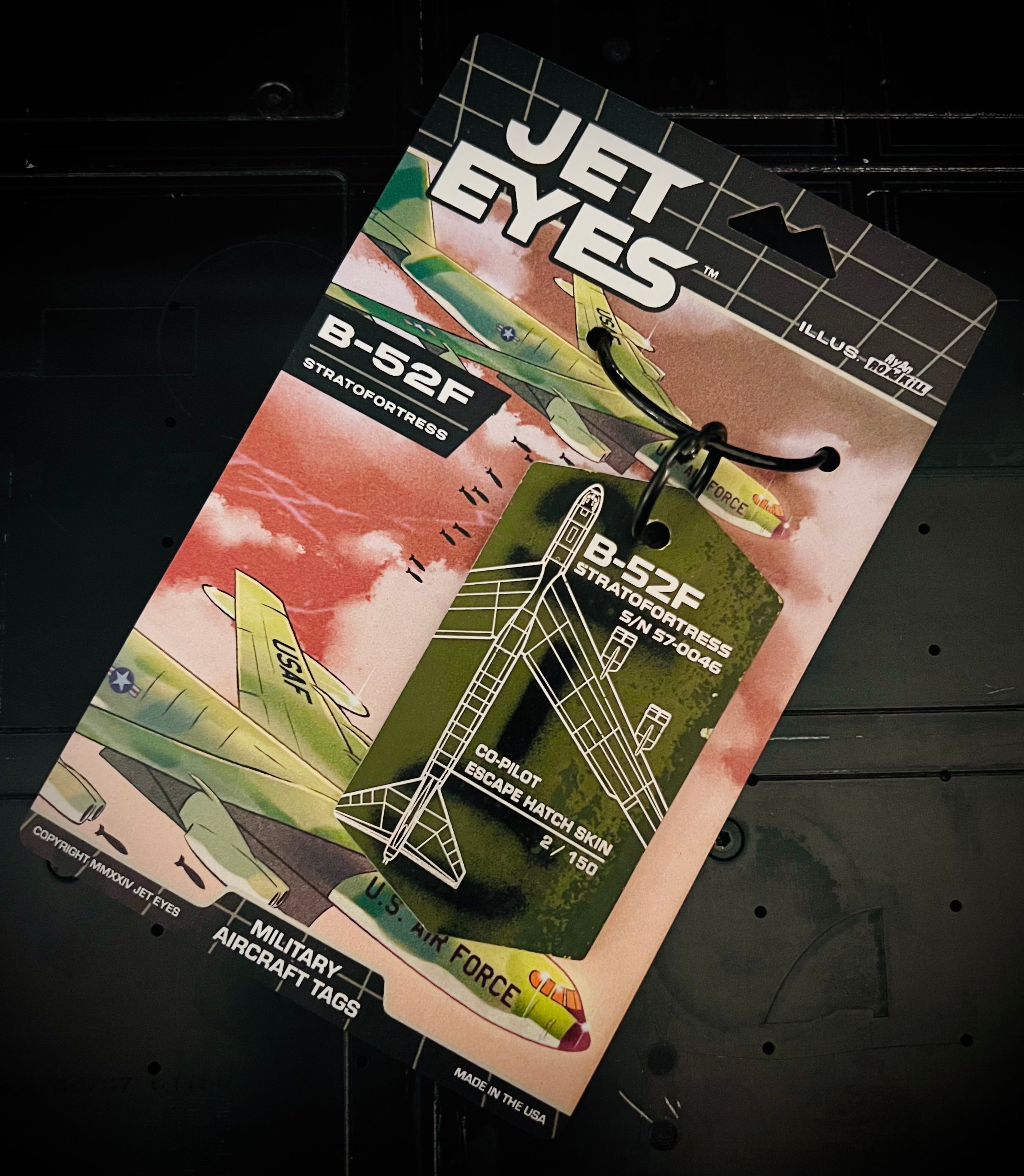 B-52F Stratofortress 57-0046 Co-Pilot Escape Hatch Tag image 0