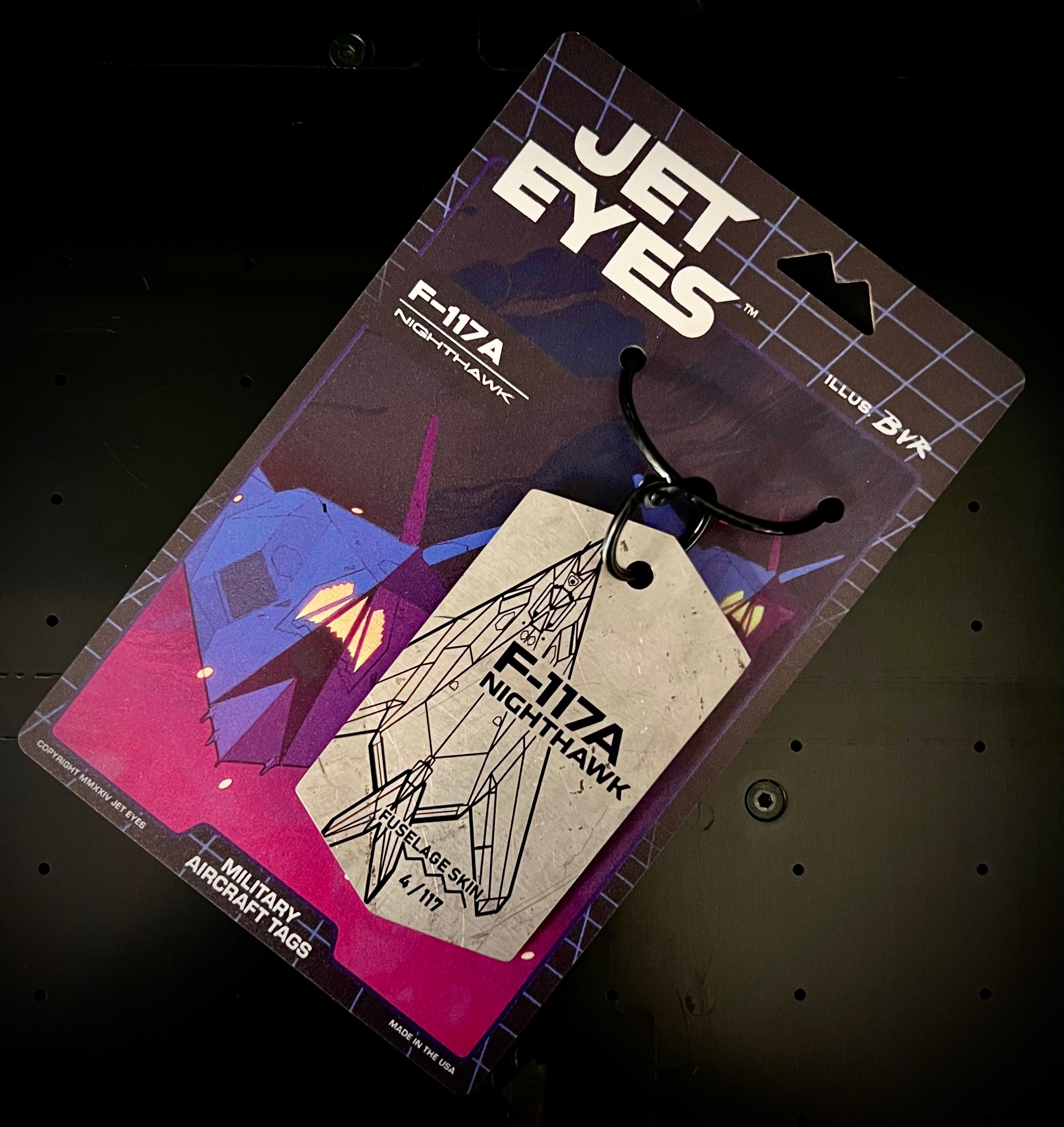 F-117A Nighthawk Titanium Fuselage Skin Tag image 0