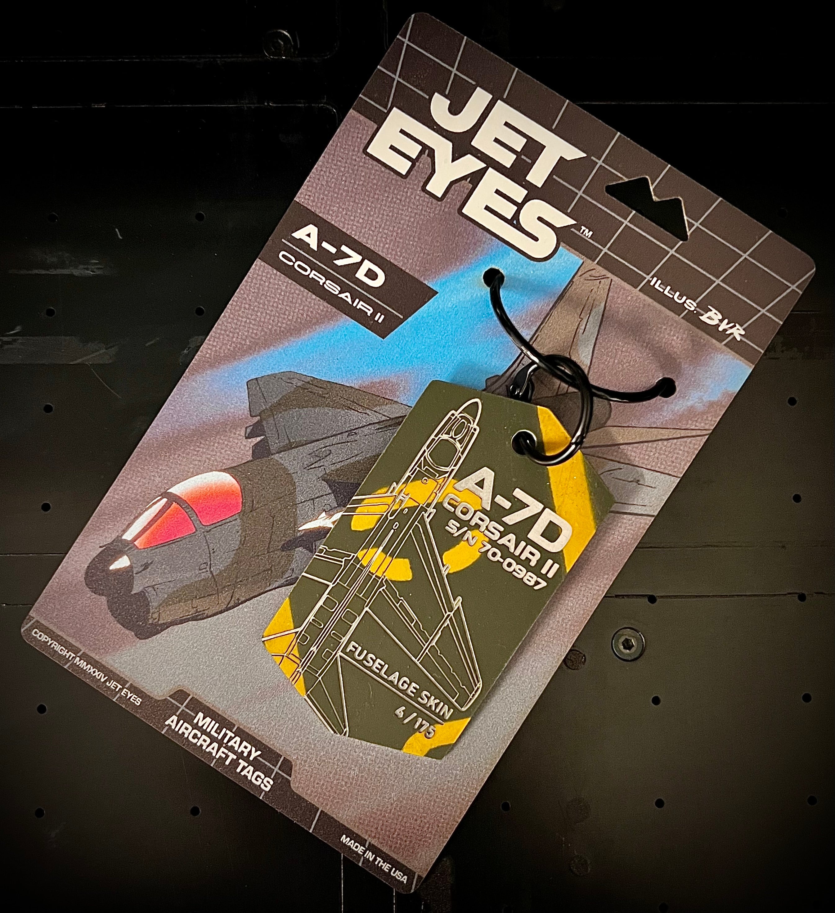 A-7D Corsair II 70-1031 + 70-0987 Fuselage Tags image 0