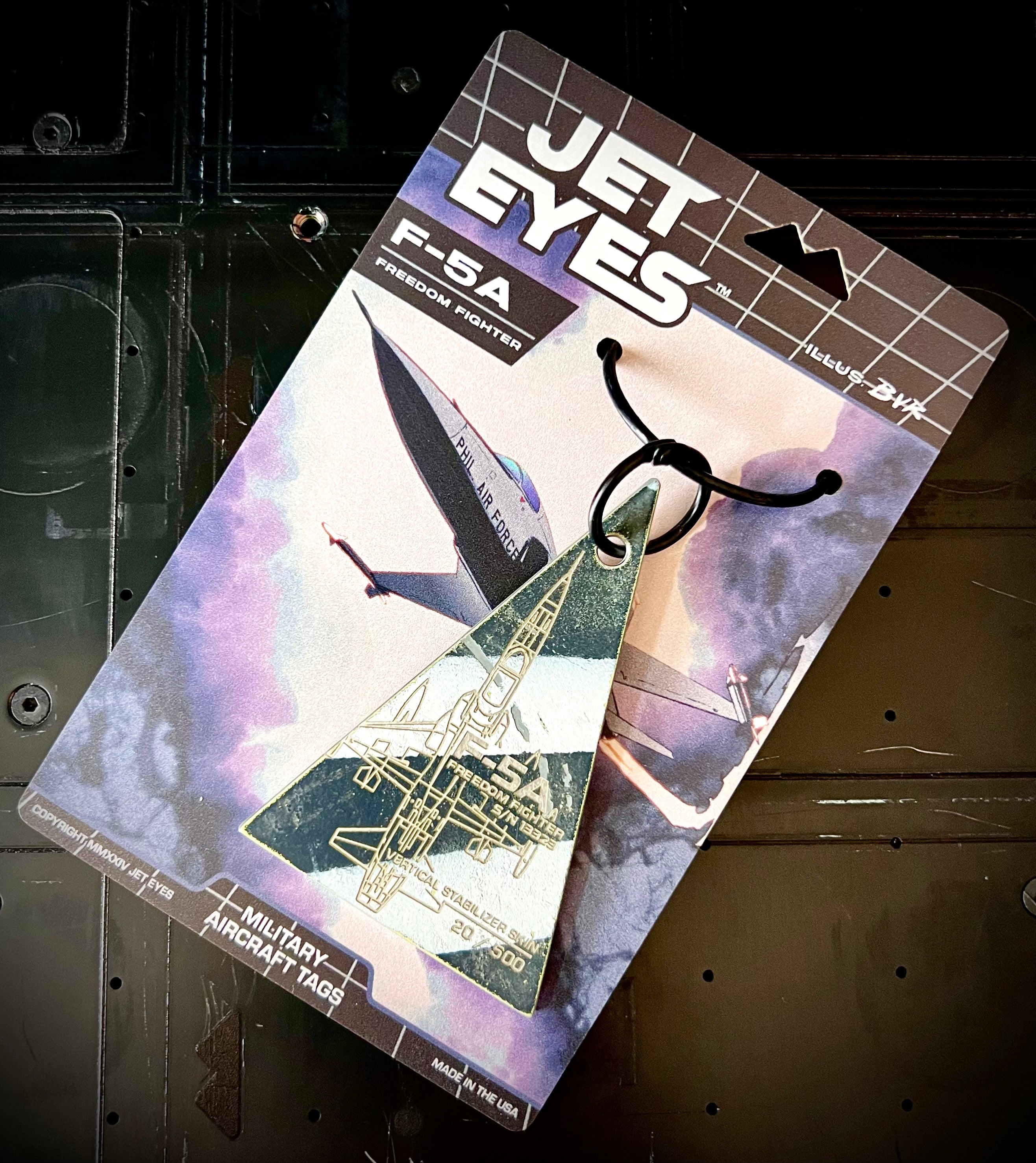 F-5A Freedom Fighter PAF S/N 13323 Vertical Stabilizer Tag image 0