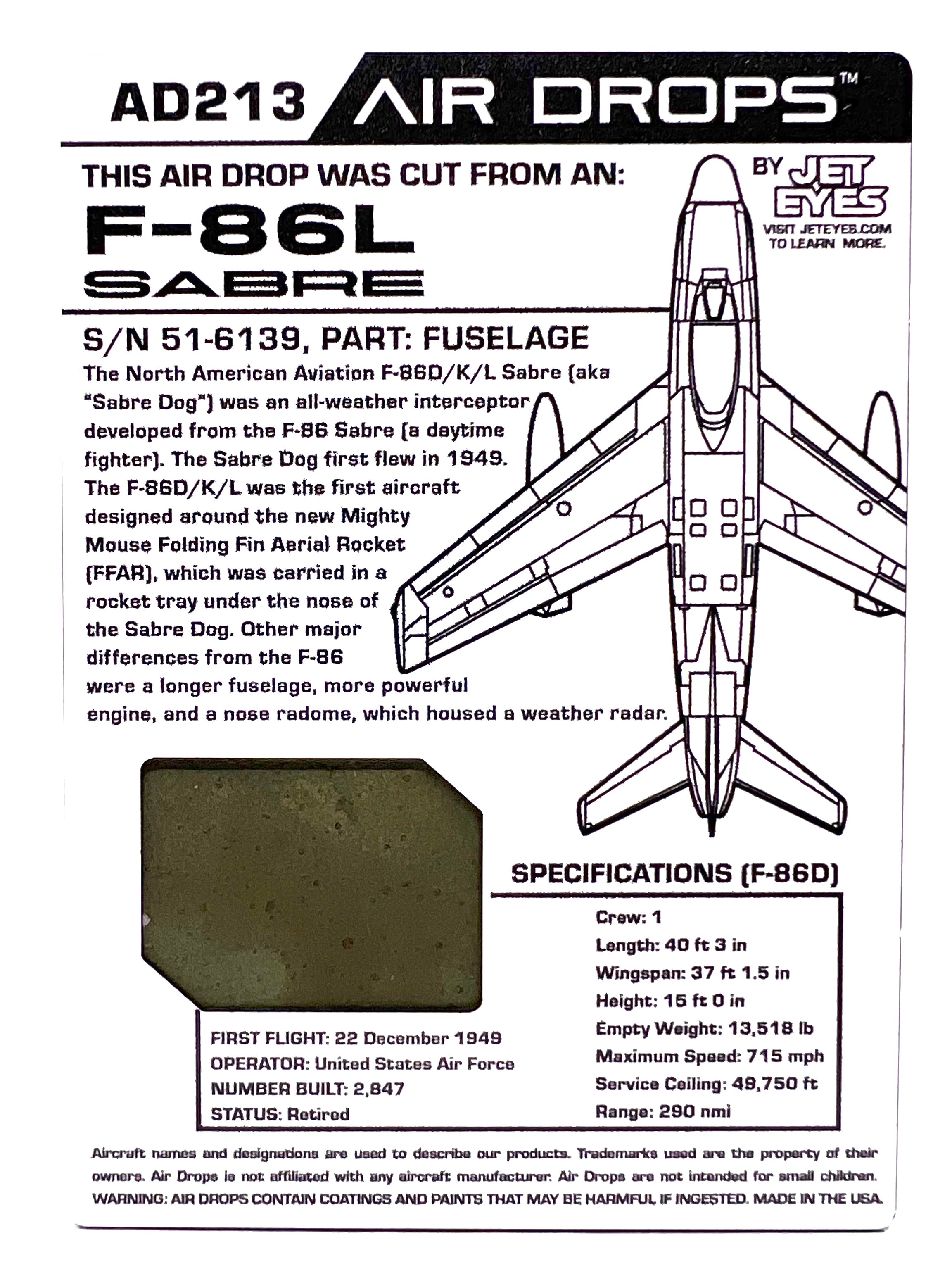 Air Drops AD213 - F-86L Sabre image 1