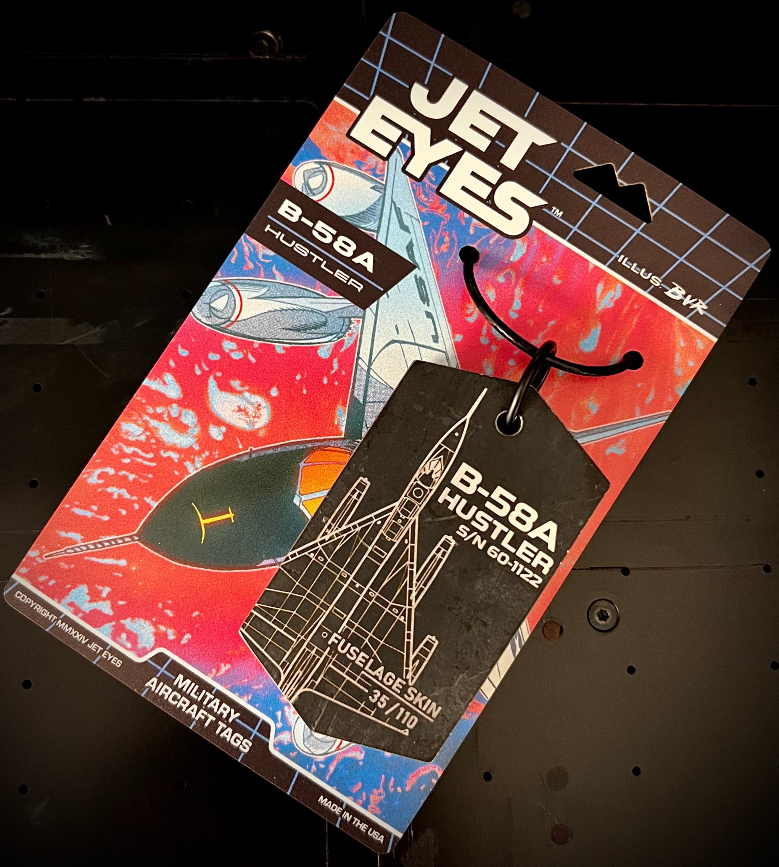 B-58A Hustler 60-1122 Fuselage Skin Tag image 0