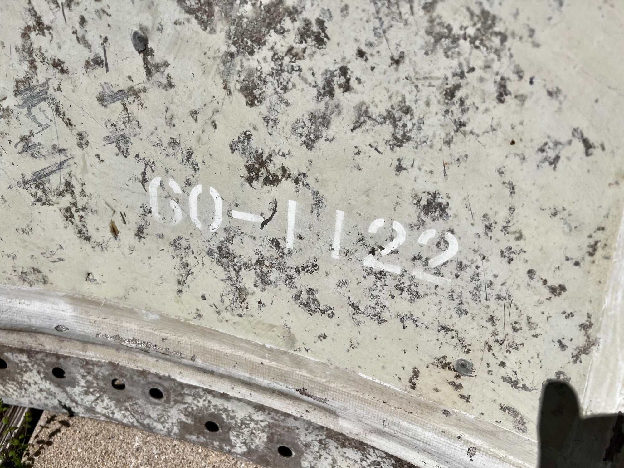B-58A Hustler 60-1122 Fuselage Skin Tag image 8