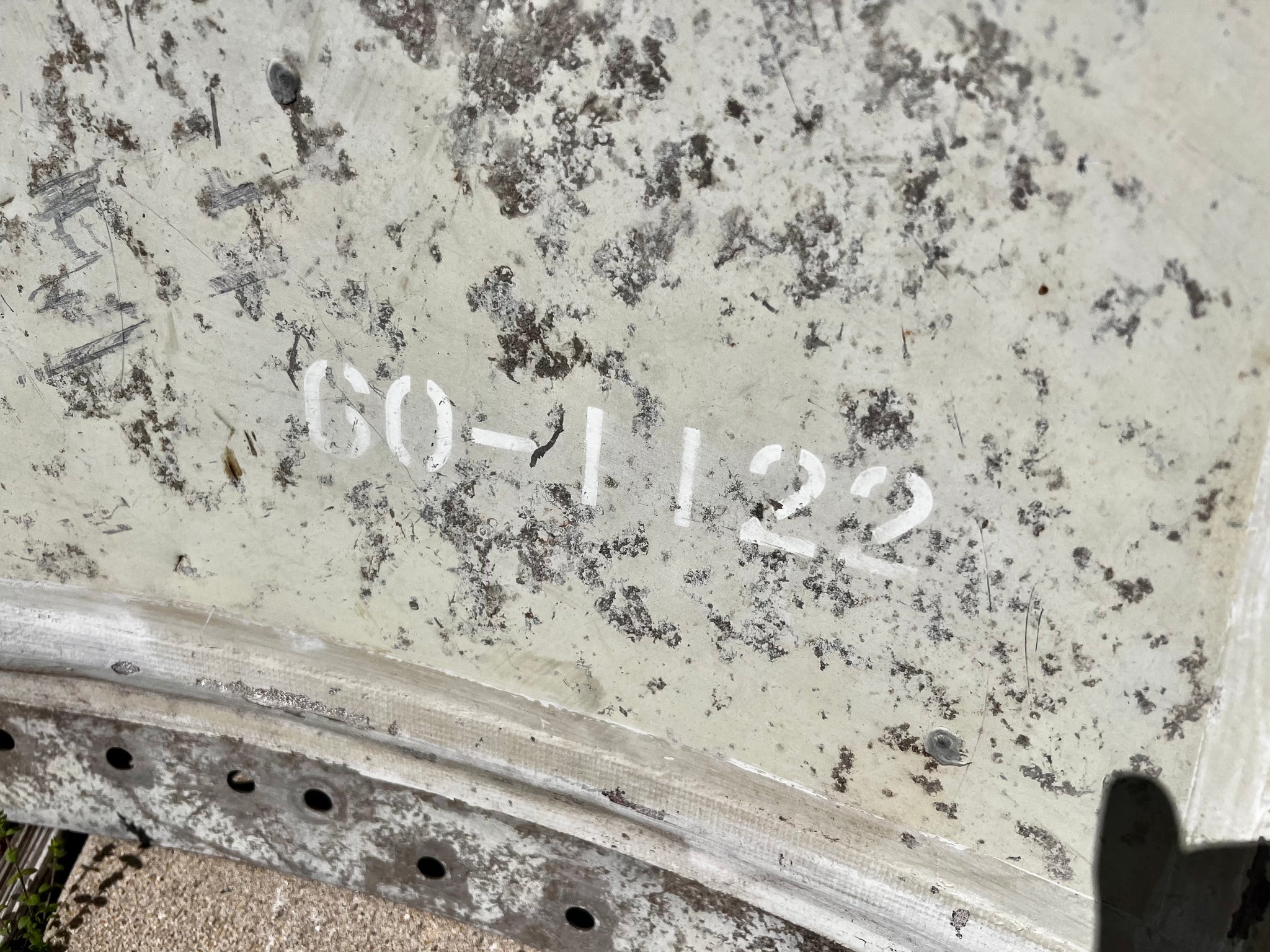 B-58A Hustler 60-1122 Fuselage Skin Tag image 8