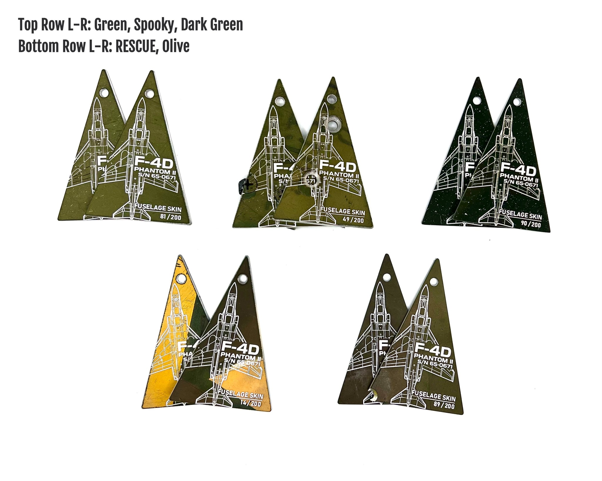 F-4D Phantom II 65-0671 Aircraft Tag image 1