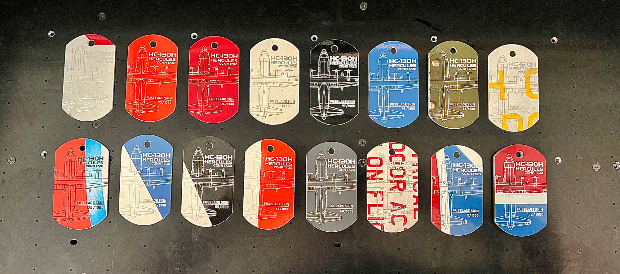 HC-130H Hercules CGNR 1720 Aircraft Tags image 2