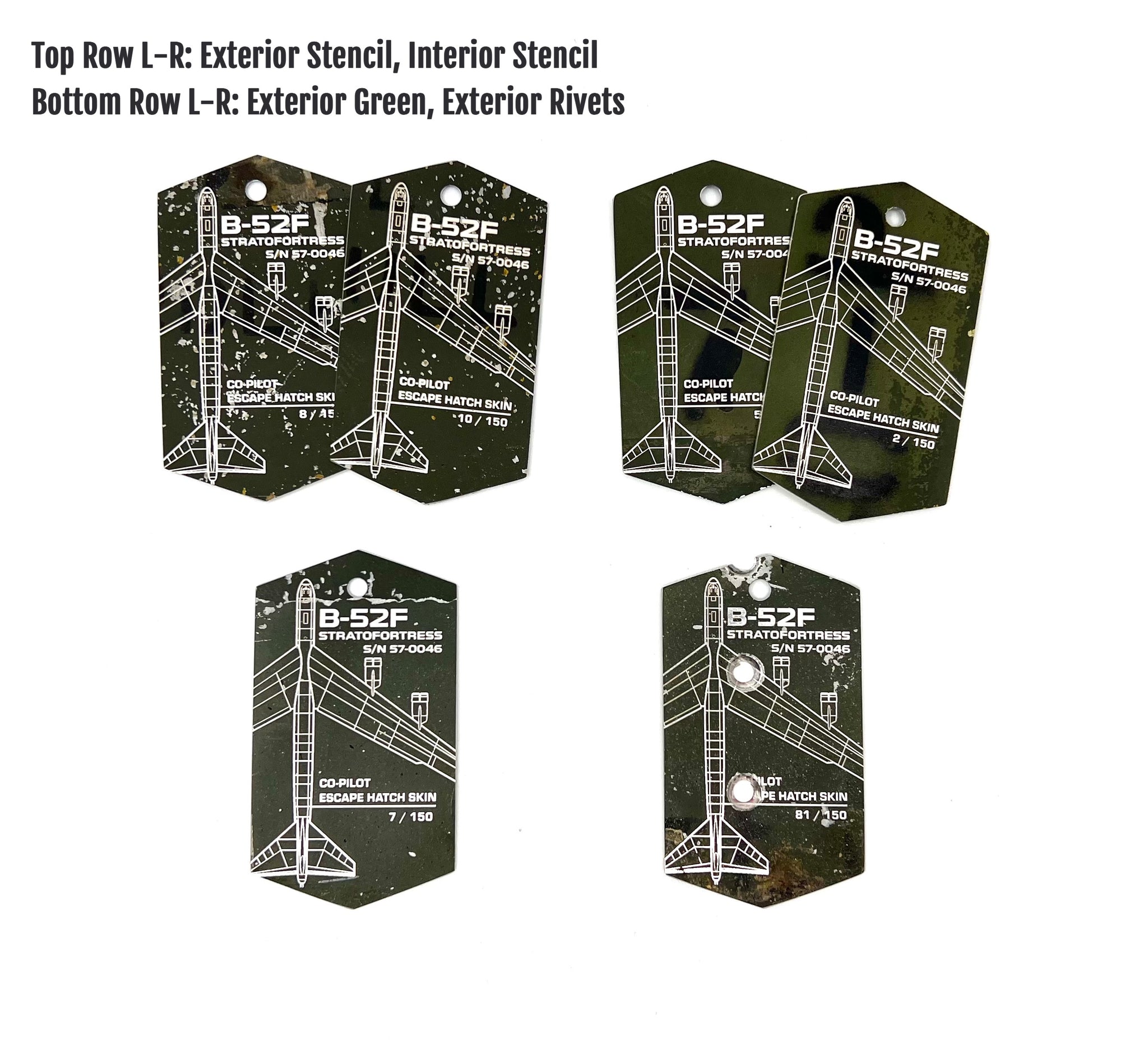 B-52F Stratofortress 57-0046 Co-Pilot Escape Hatch Tag image 1