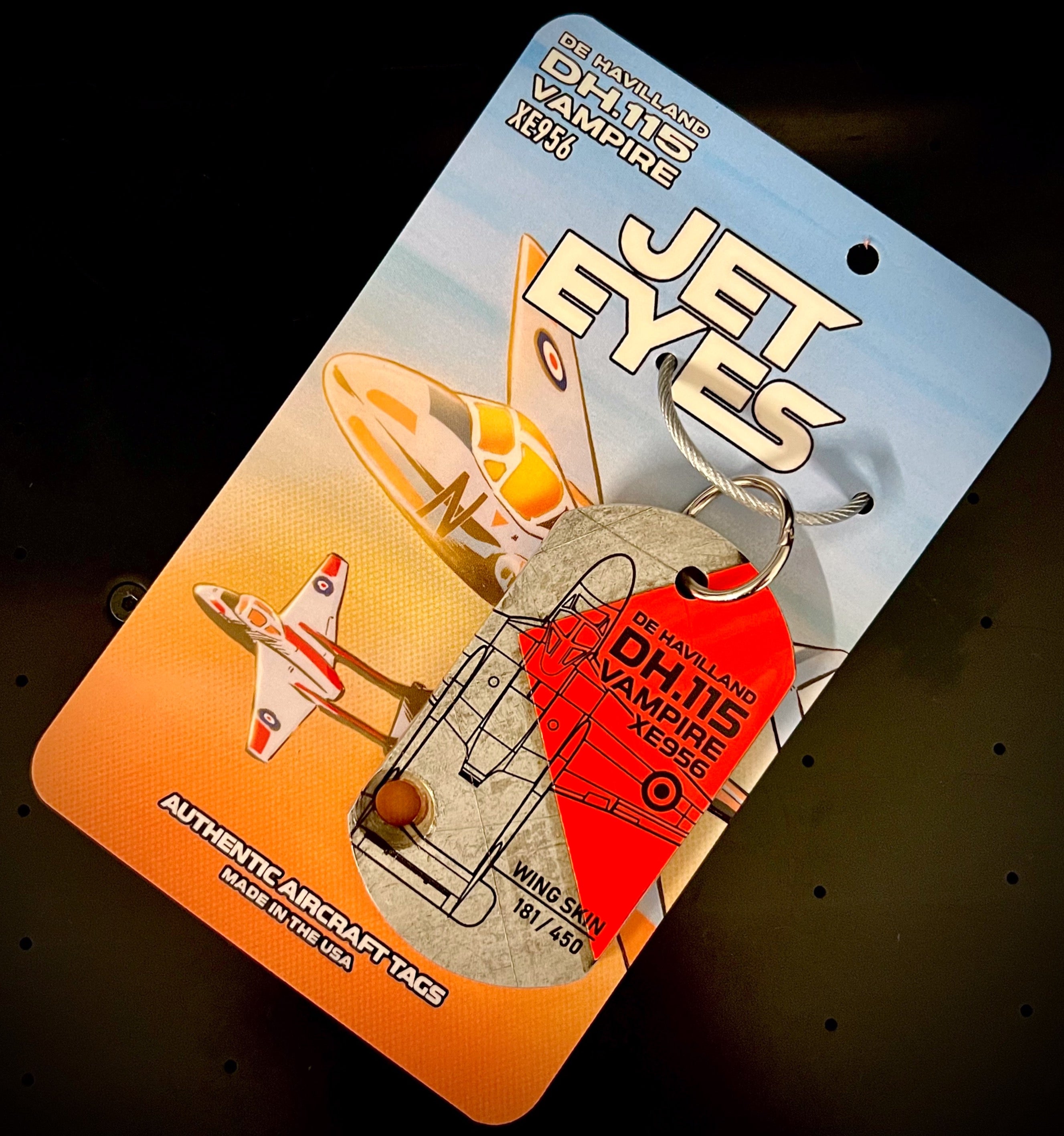 De Havilland DH.115 Vampire XE956 Wing Skin Tag image 0