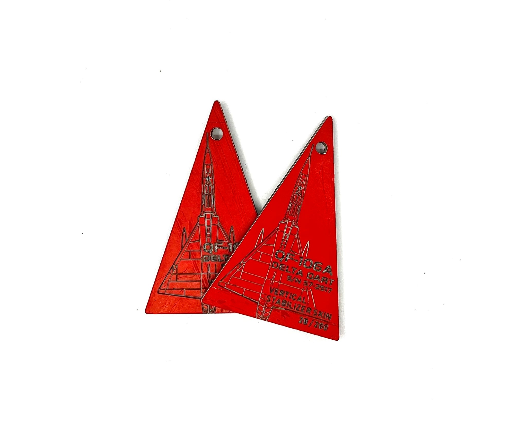 QF-106A Delta Dart 57-2517 Vertical Stabilizer Tag image 1