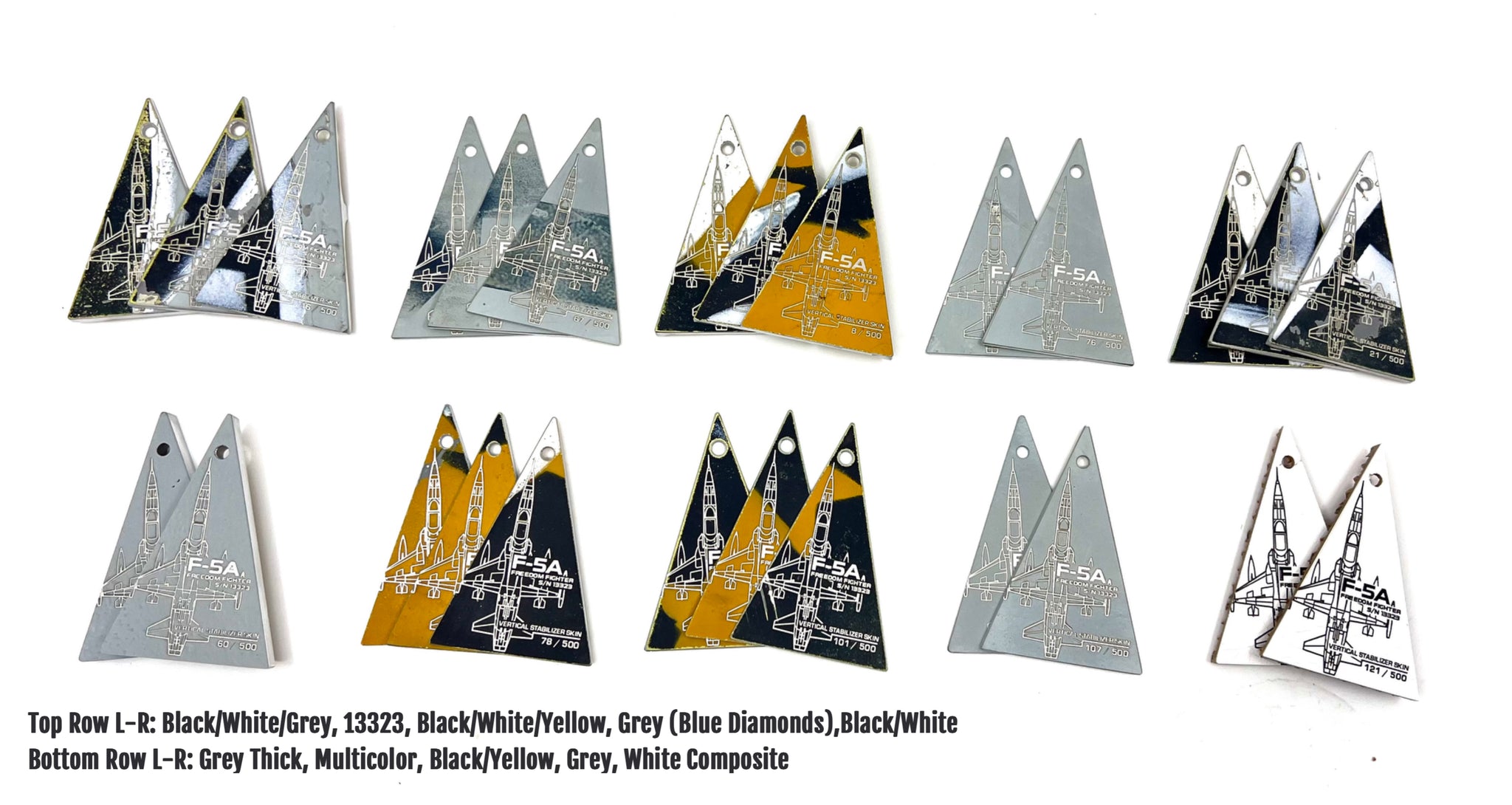 F-5A Freedom Fighter PAF S/N 13323 Vertical Stabilizer Tag image 1