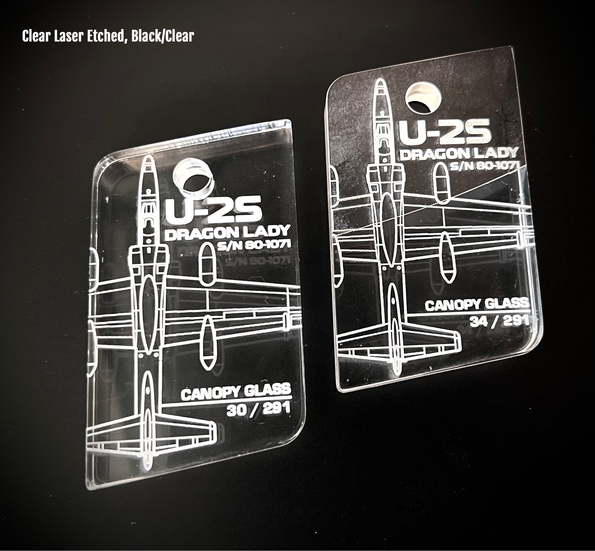 U-2S Dragon Lady 80-1071 Canopy Tag image 2