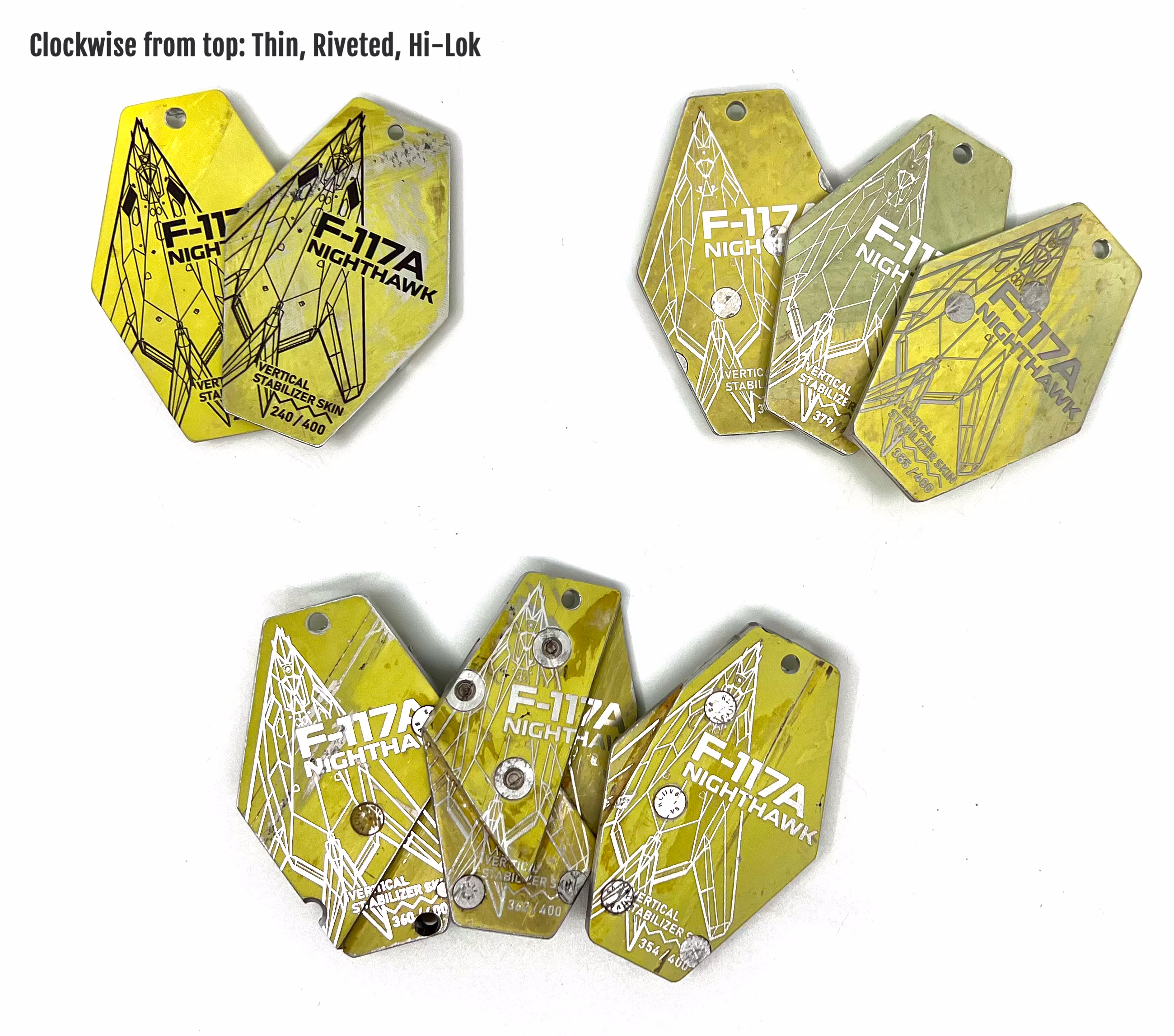 F-117A Nighthawk Vertical Stabilizer Tag image 1