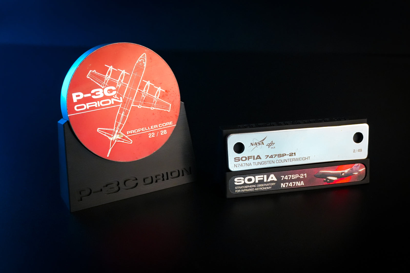 Heavy Metal: SOFIA Tungsten Counterweights + P-3C Orion Propeller Cores