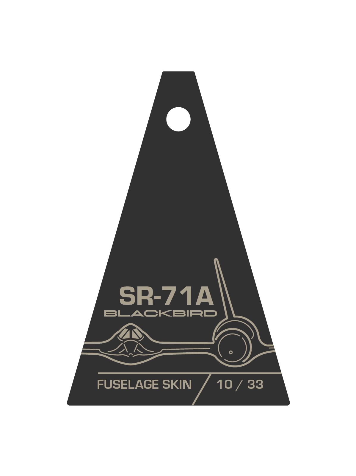 JETs Vol. 25-13: SR-71 Blackbird Fuselage Skin - SUPER CUSTOM ORDERS ONLY