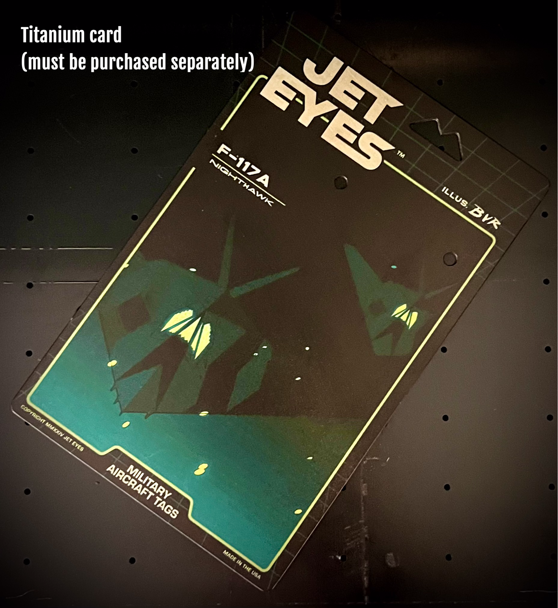 F-117A Nighthawk Titanium Fuselage Skin Tag image 4