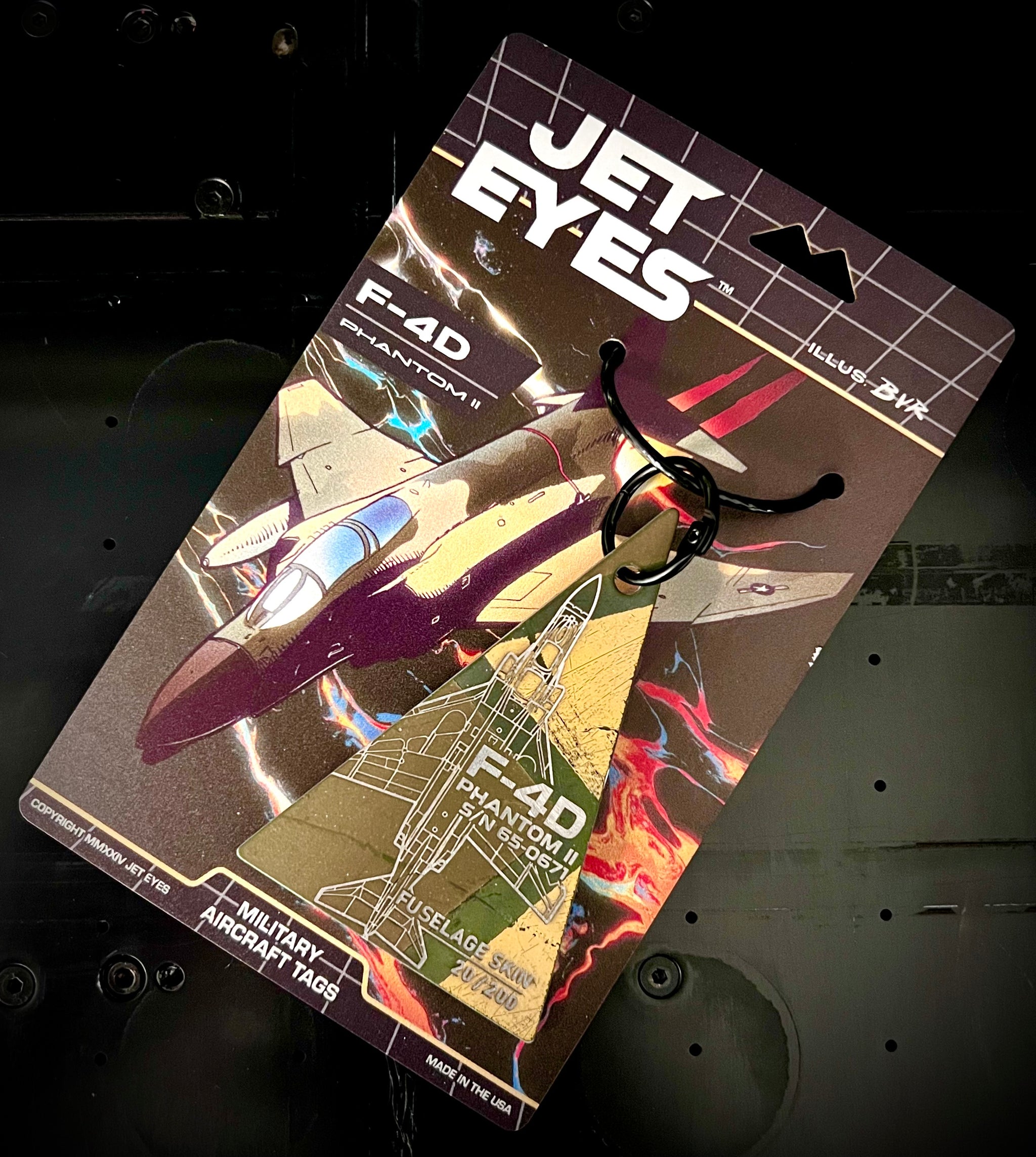 F-4D Phantom II 65-0671 Aircraft Tag image 0