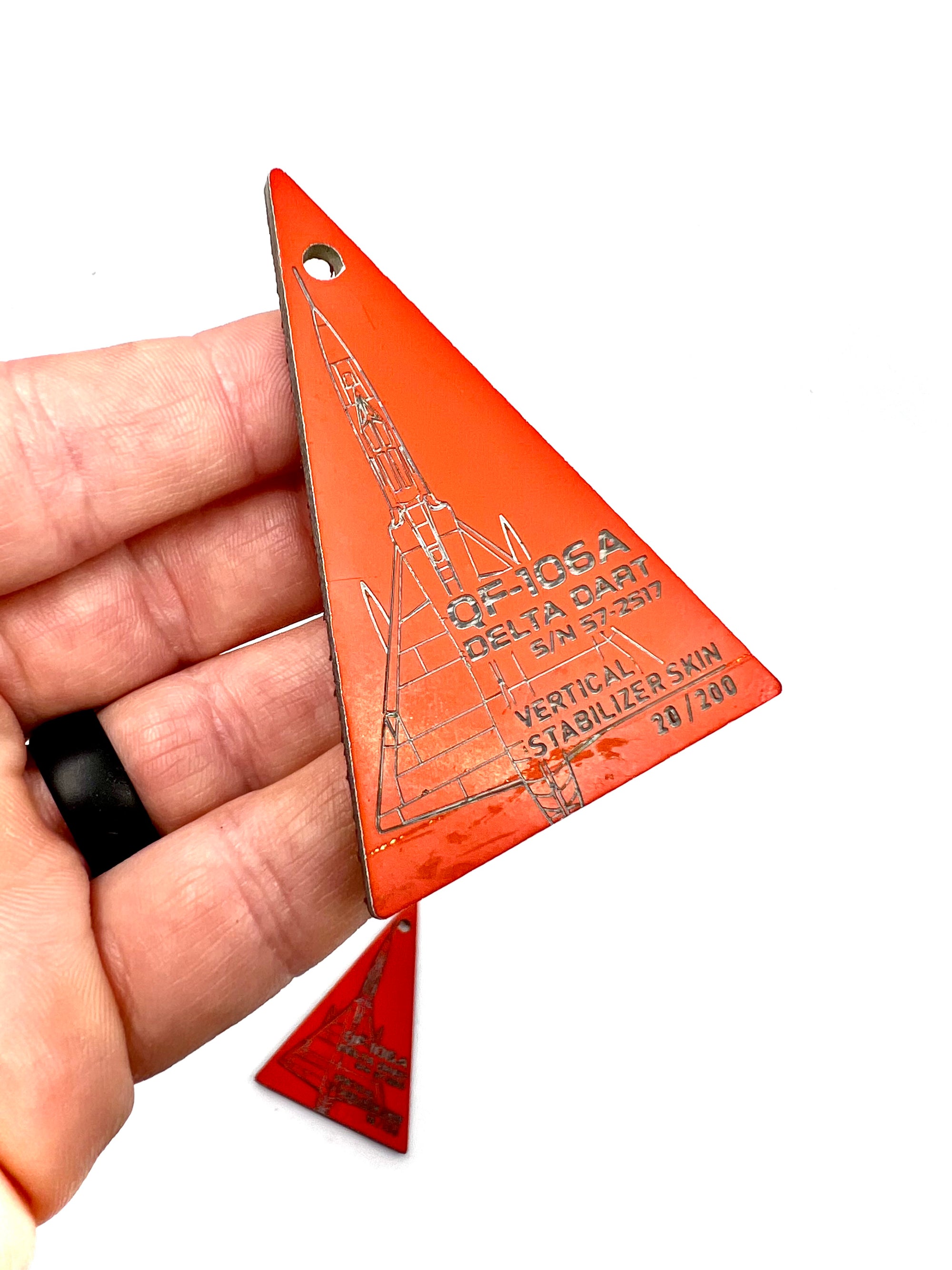 QF-106A Delta Dart 57-2517 Vertical Stabilizer Tag image 2