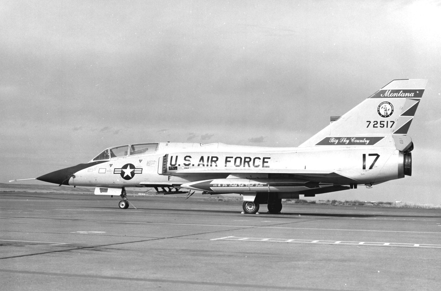 QF-106A Delta Dart 57-2517 Vertical Stabilizer Tag image 5