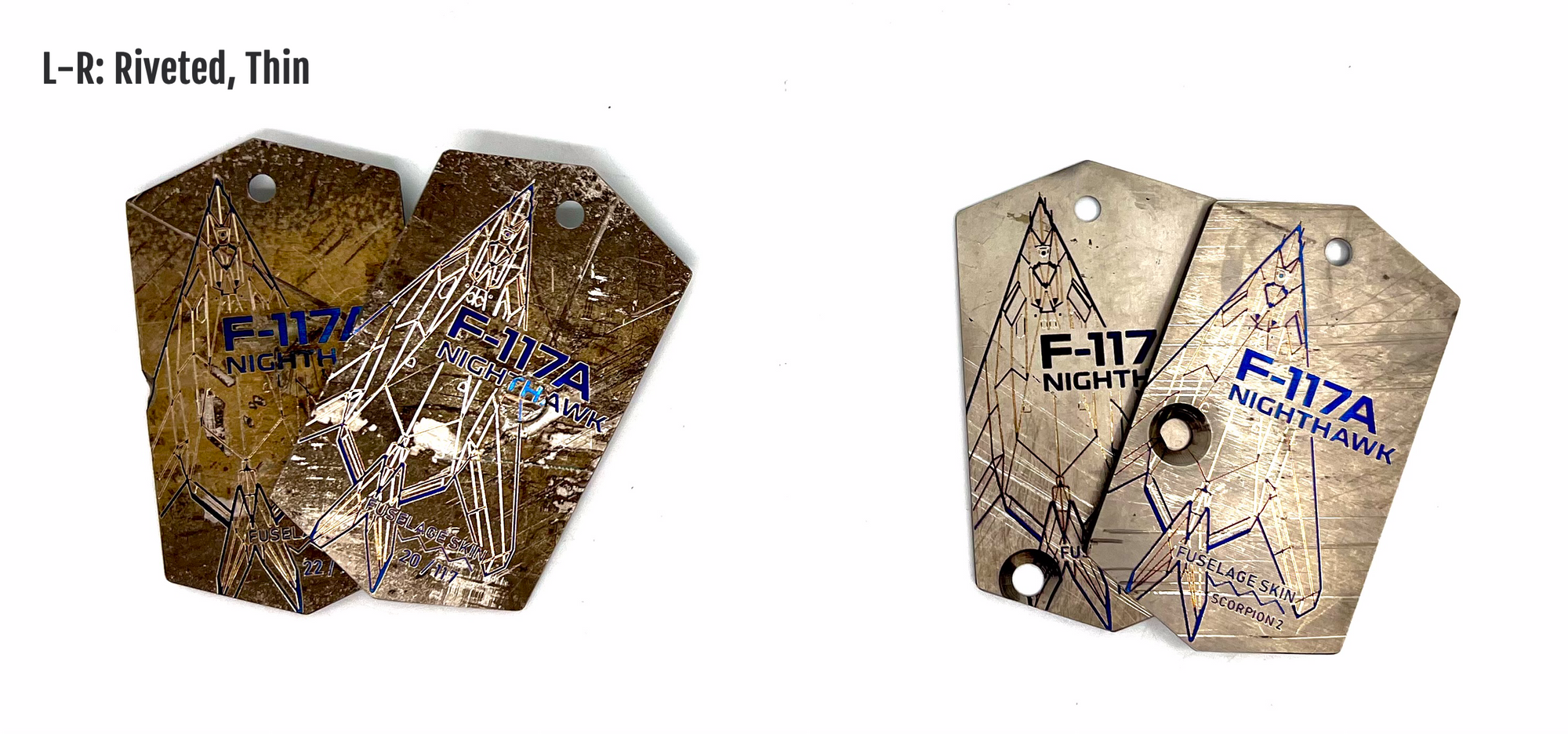 F-117A Nighthawk Titanium Fuselage Skin Tag image 1