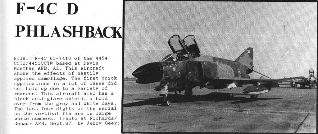F-4C Phantom II 63-7418 Aircraft Tag image 5