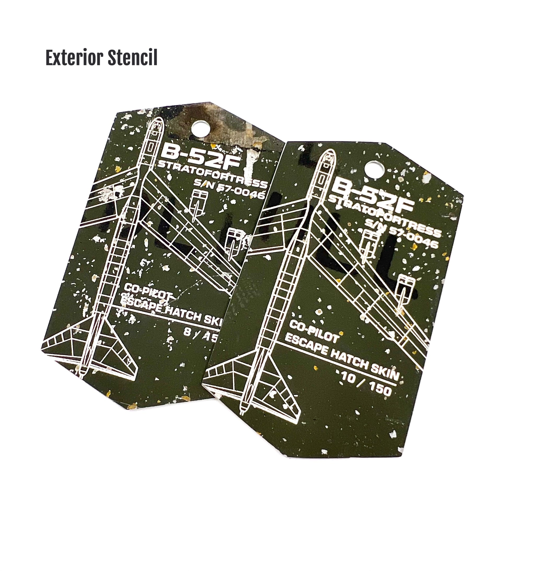 B-52F Stratofortress 57-0046 Co-Pilot Escape Hatch Tag image 2