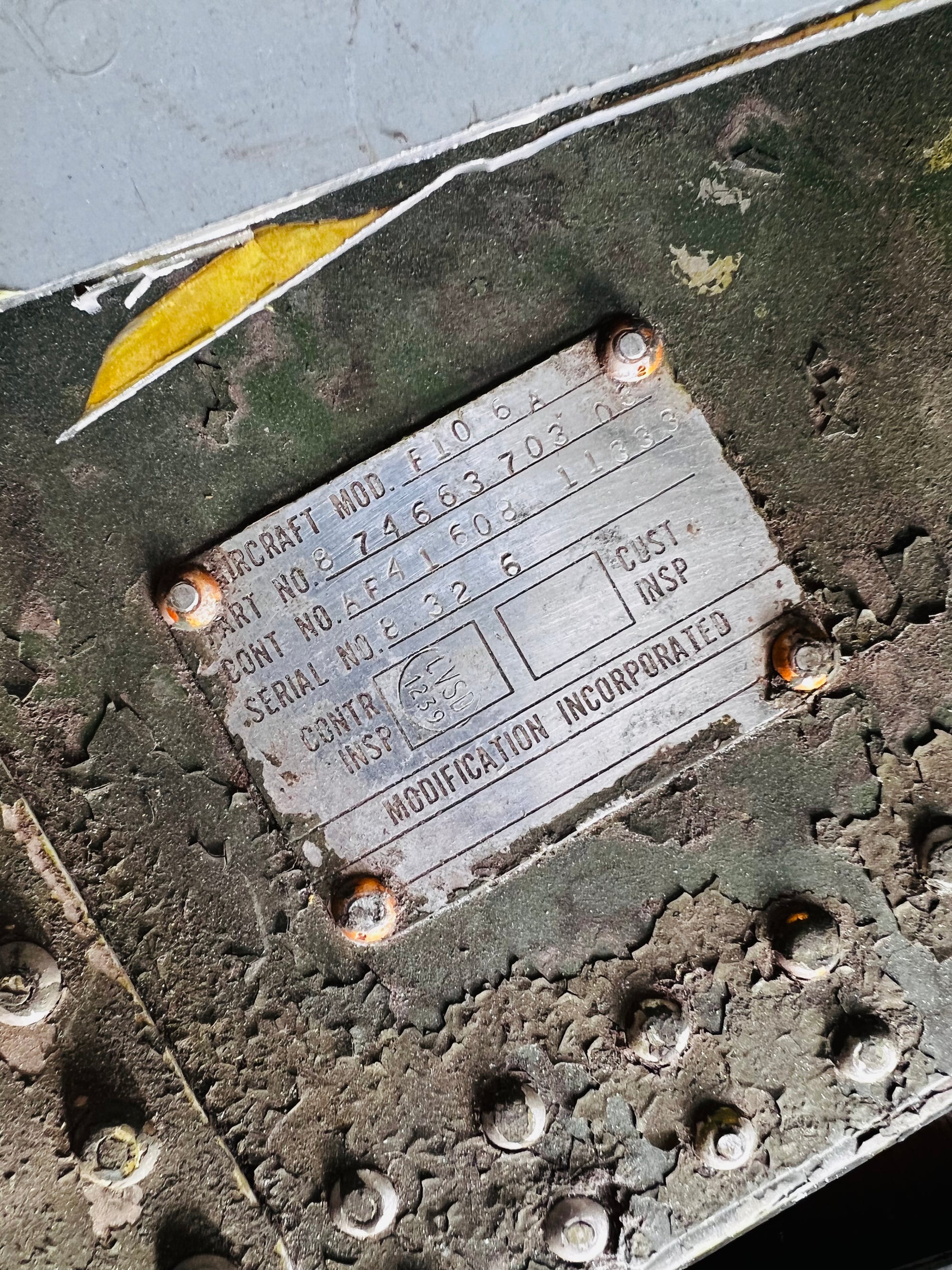 F-106A Delta Dart Missile Bay Door Tag image 4